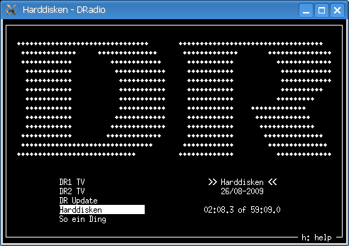 curses dradio interface